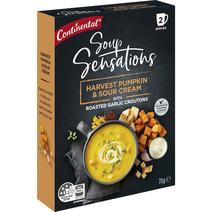 Continental Soup Sensations Harvest Pumpkin & Sour Cream Serves 2 70g