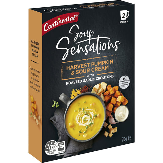 Continental Soup Sensations Harvest Pumpkin & Sour Cream Serves 2 70g
