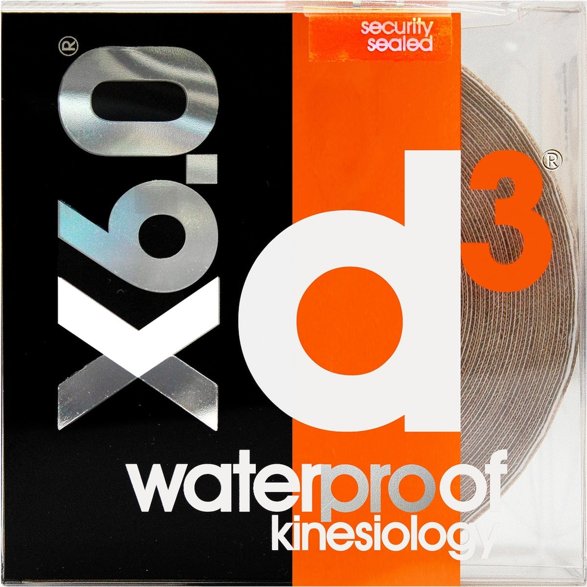 D3 X6.0 Waterproof Kinesiology Tape 6m Each
