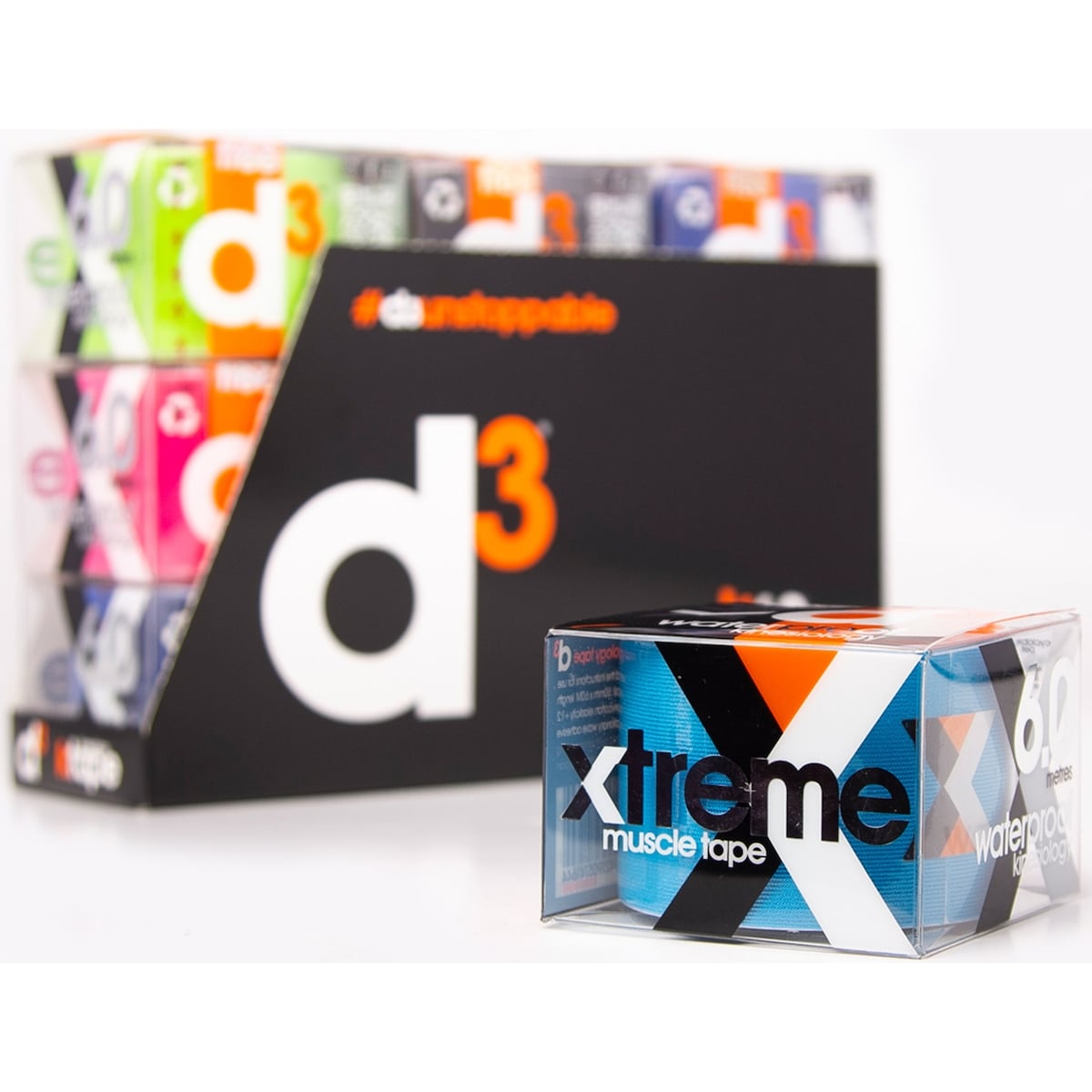 D3 X6.0 Waterproof Kinesiology Tape 6m Each