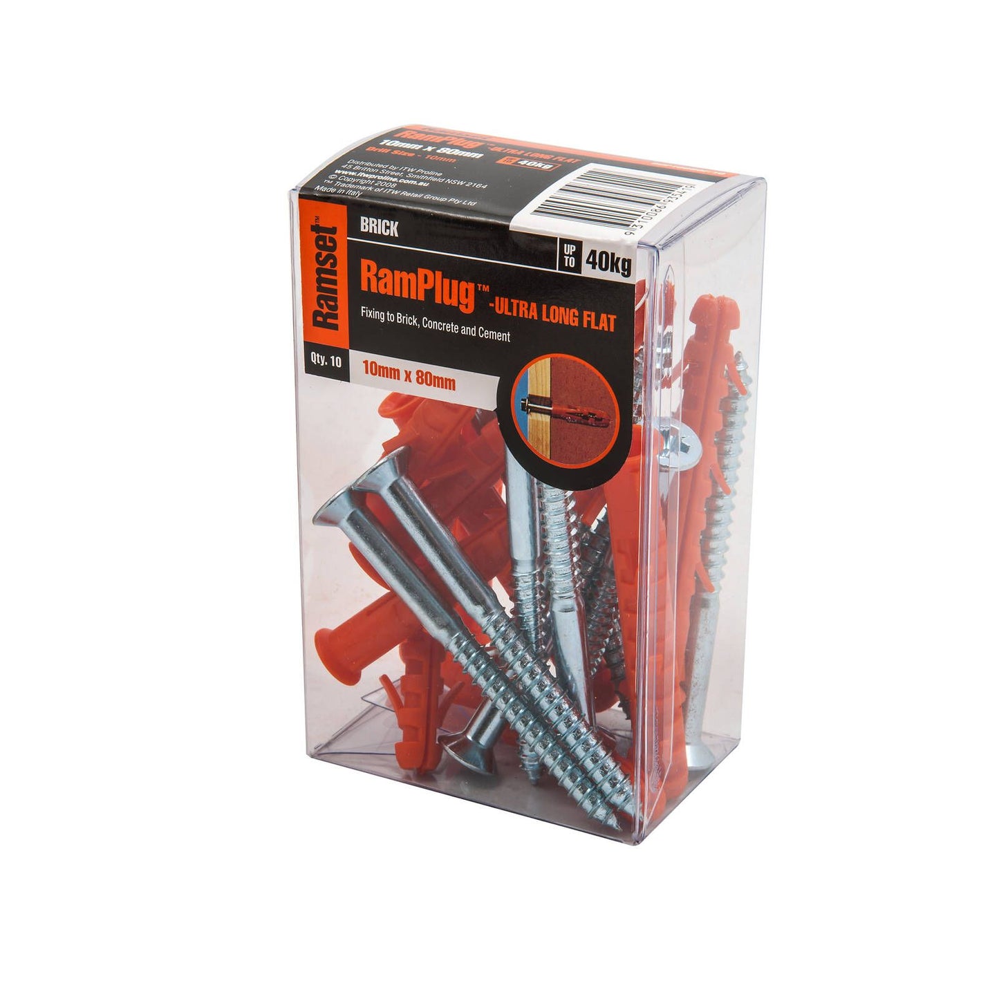 Ramset Ultra Long Anchor - 10 x 80mm - 10 Pack