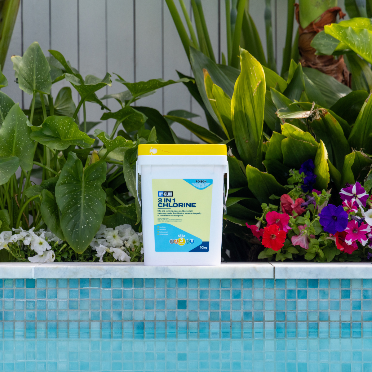 Hy Clor Pool Chlorine - 2kg - Sodium Dichloroisocyanurate - 3 in 1