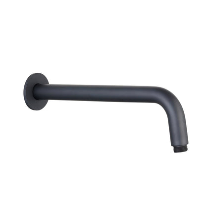 Mondella 300mm Horizontal Shower Arm Matte Black, Brass Construction, Suits All Standard Shower Heads