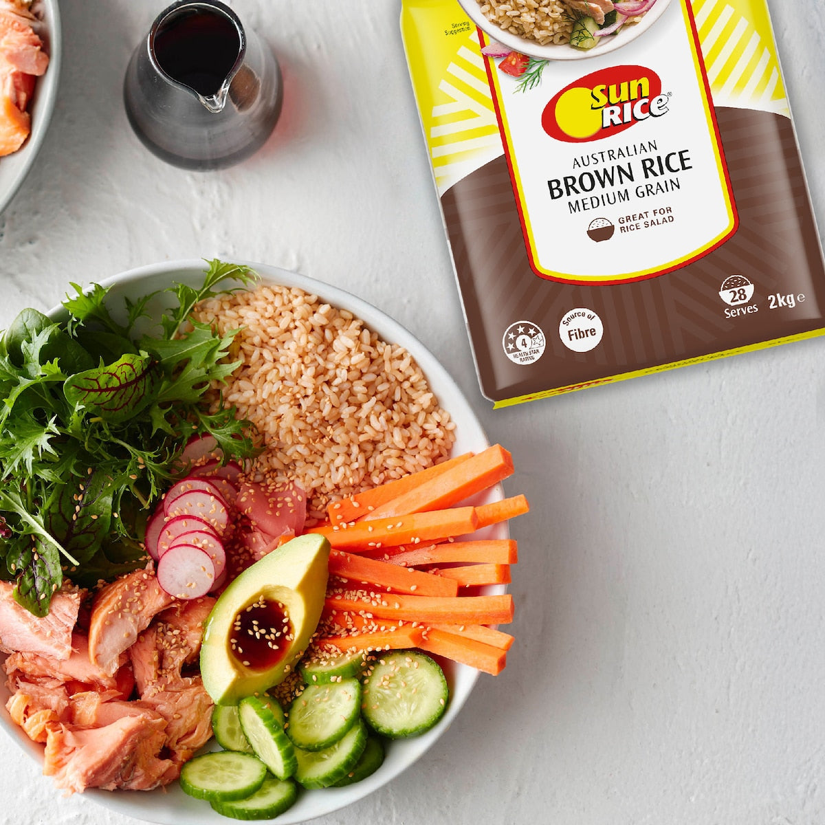 Sunrice Australian Brown Rice Medium Grain 2kg