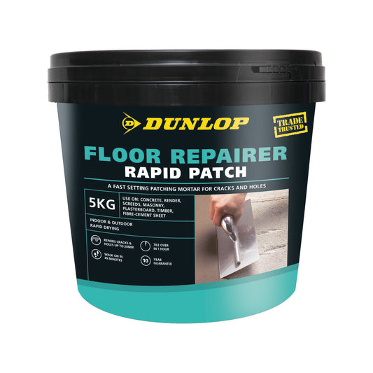 Dunlop Floor Repairer Rapid Patch Mortar - 5kg