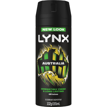 Lynx Australia Aerosol Mens Deodorant 165ml