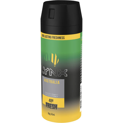Lynx Australia Aerosol Mens Deodorant 165ml