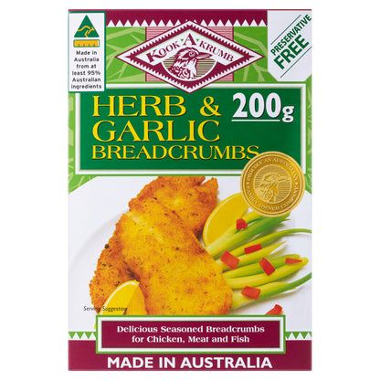 Kook 'A' Crumb Herb & Garlic Bread Crumbs - 200g
