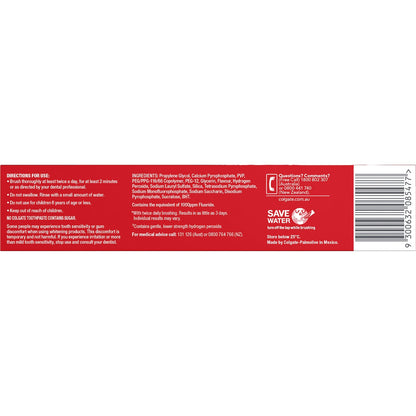 Colgate Teeth Whitening Toothpaste Optic White Luminous Express 125g