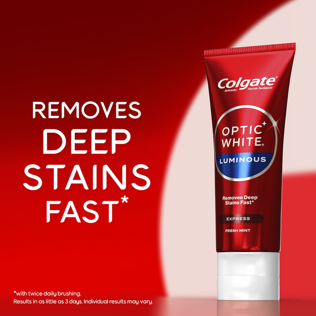 Colgate Teeth Whitening Toothpaste Optic White Luminous Express 125g