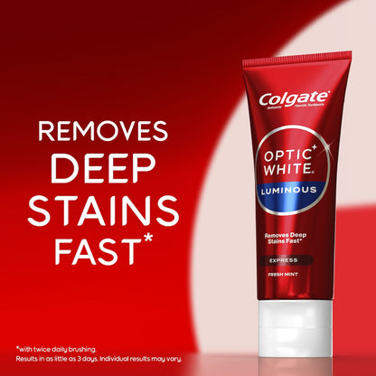 Colgate Teeth Whitening Toothpaste Optic White Luminous Express 125g