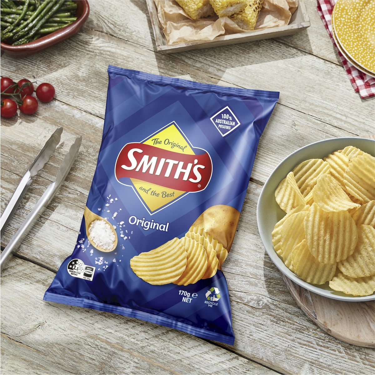 Smiths Crinkle Cut Potato Chips Original 170g