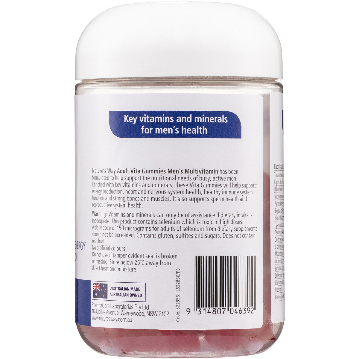 Natures Way Vitagummies Mens Multivitamin 100 pack
