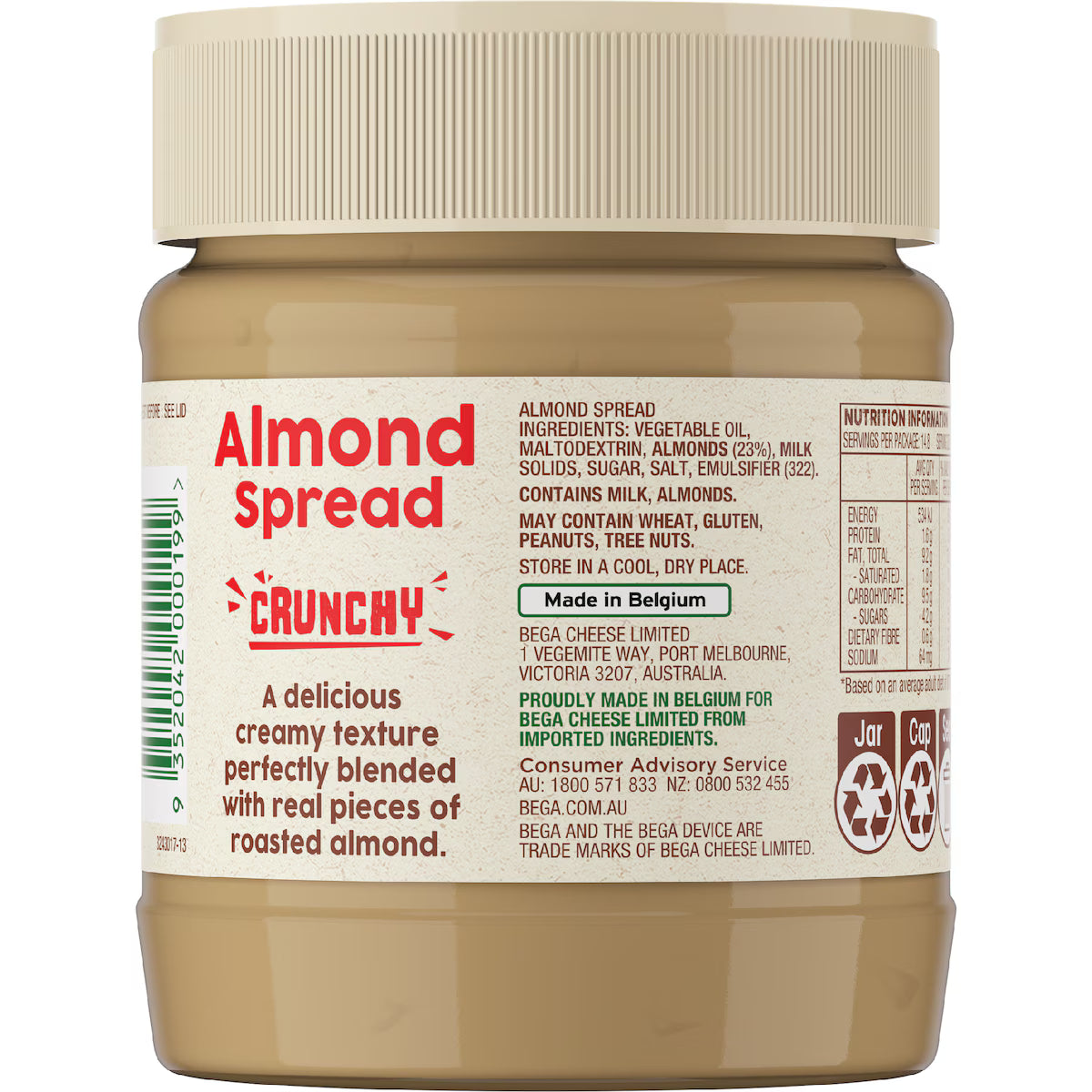 Bega Almond Spread Crunchy | 325g