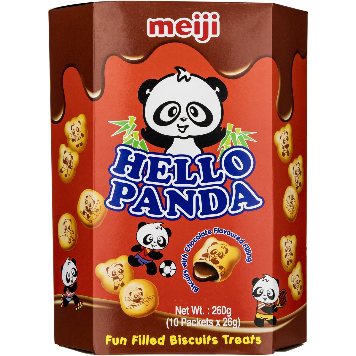 Meiji Hellopanda Large Biscuits Chocolate 260g