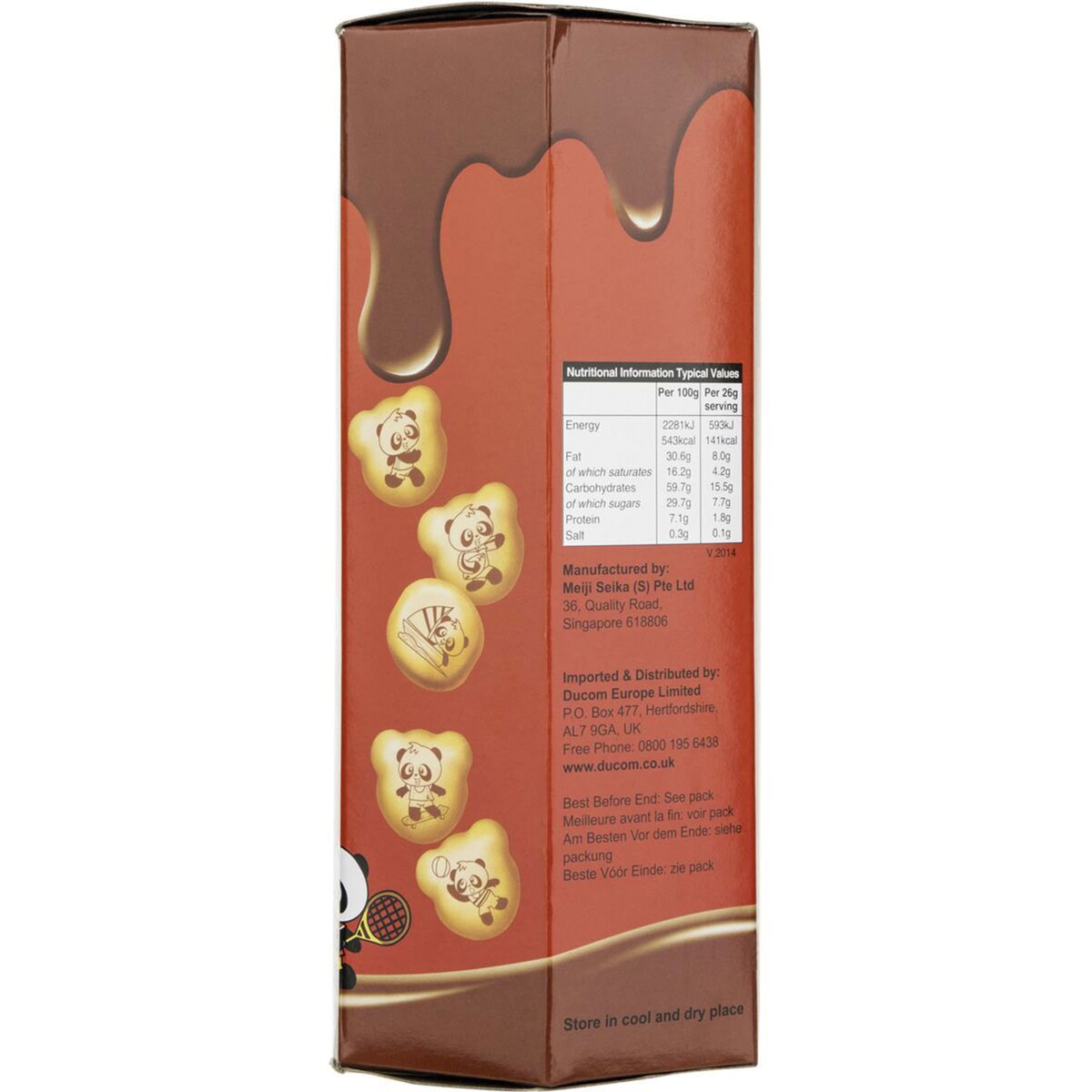 Meiji Hellopanda Large Biscuits Chocolate 260g