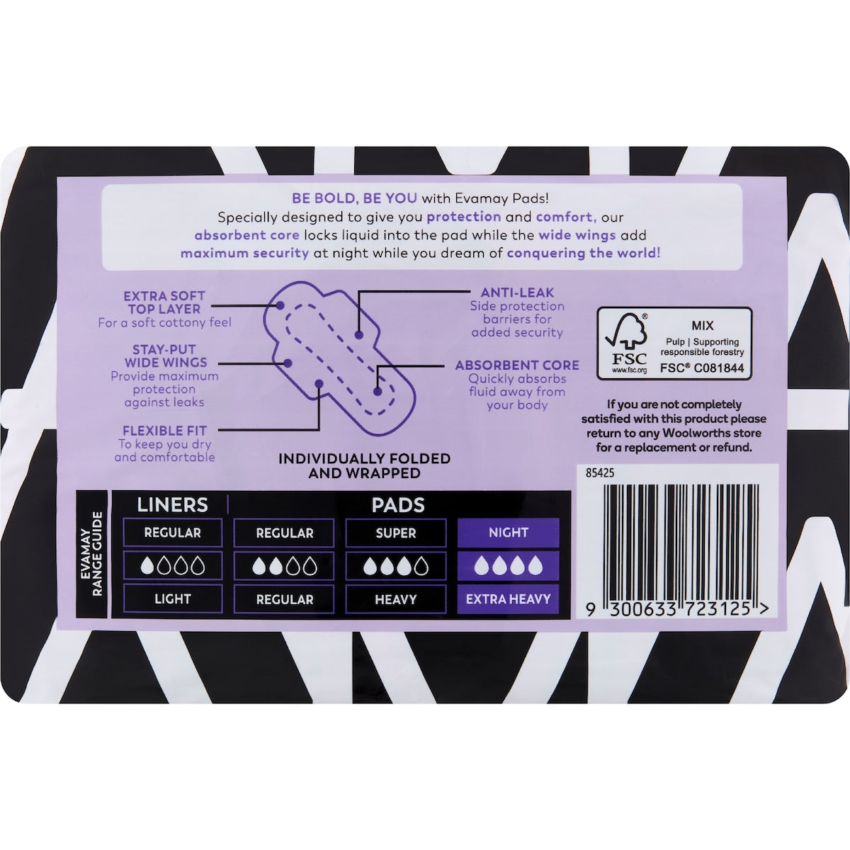 Evamay Pads With Wings Night 12 Pack