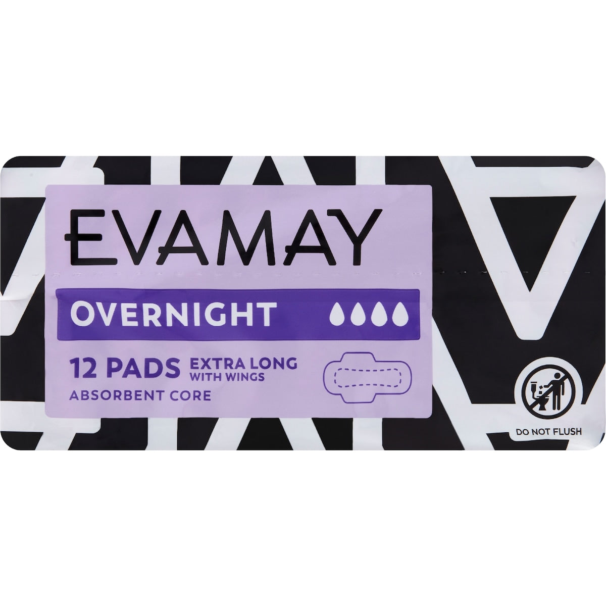 Evamay Pads With Wings Night 12 Pack