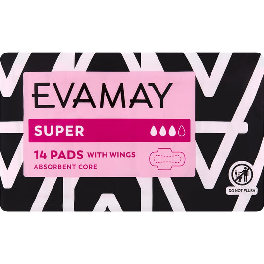 Evamay Pads With Wings Super 14 Pack