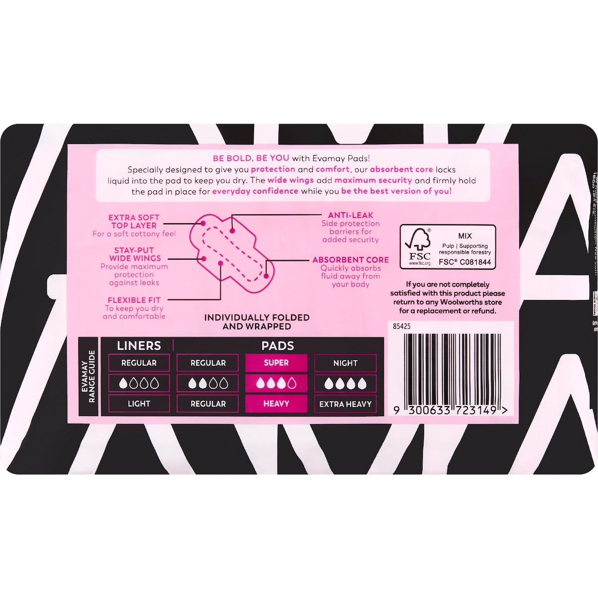 Evamay Pads With Wings Super 14 Pack