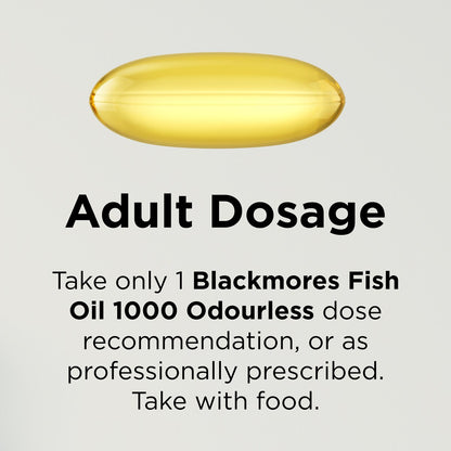 Blackmores Odourless Fish Oil 1000mg Omega-3 Capsules 200 pack