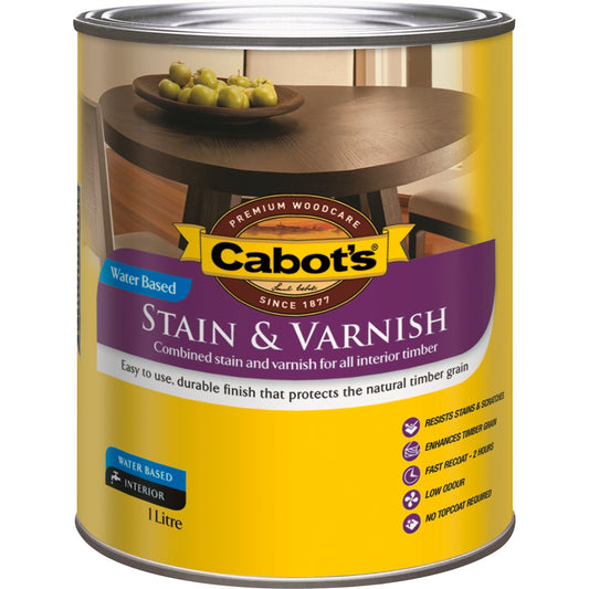 Cabot's Maple Satin Water Based Stain - 1L