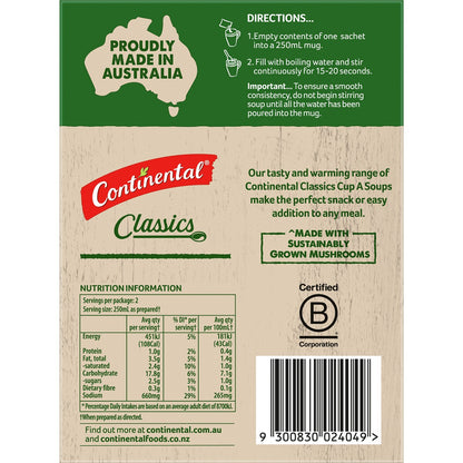 Continental Classics Cup A Soup Pepper Steak & Mushroom 52 G