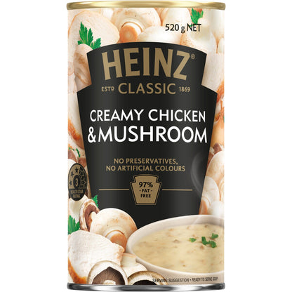 Heinz Classic Creamy Chicken & Mushroom Soup Ready Meals 520g
