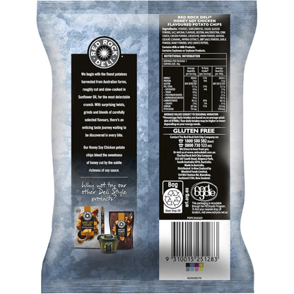 Red Rock Deli Potato Chips Honey Soy Chicken 50g