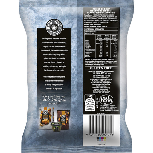 Red Rock Deli Potato Chips Honey Soy Chicken 50g