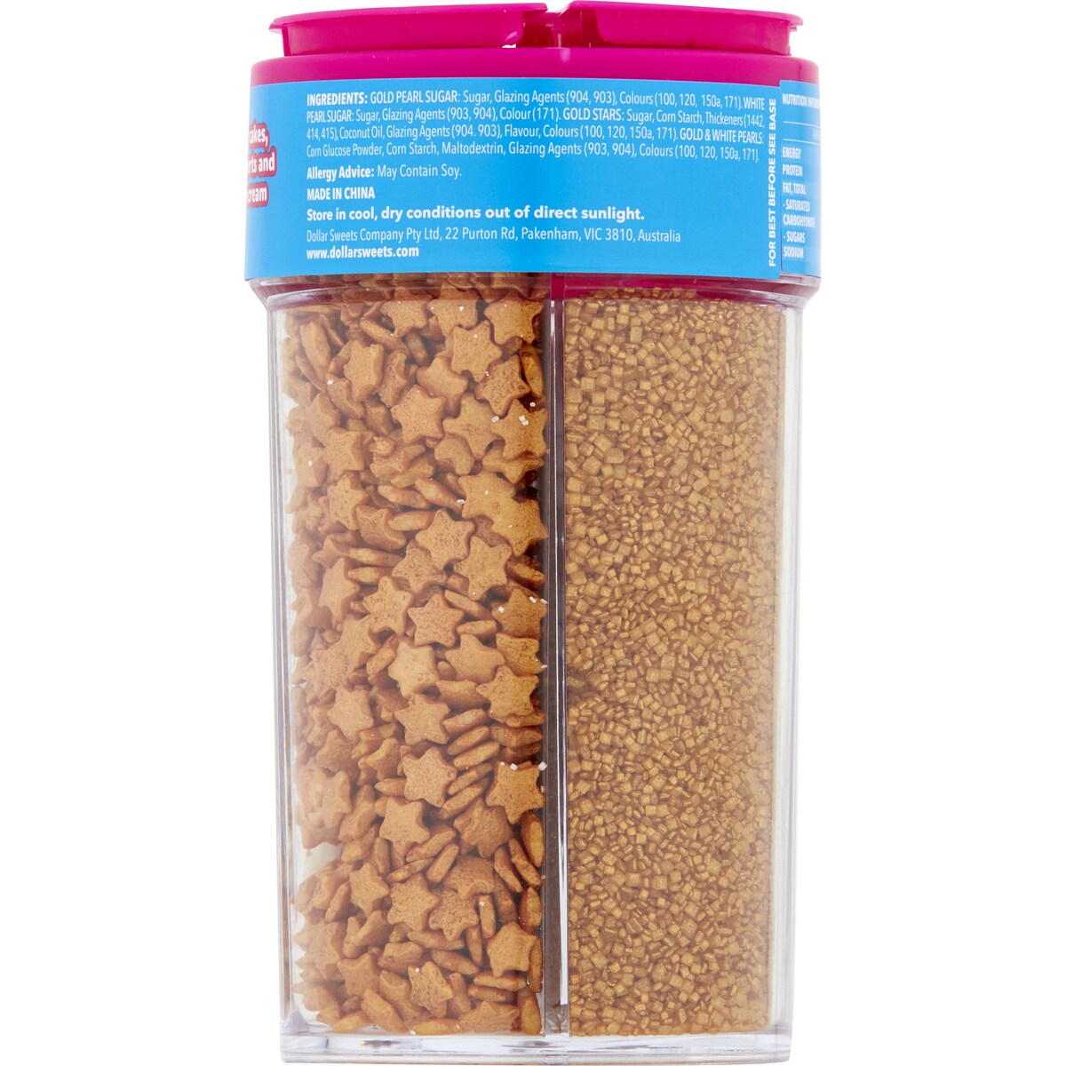 The Creative Kitchen Gold Delight 4 Compartment Jar each