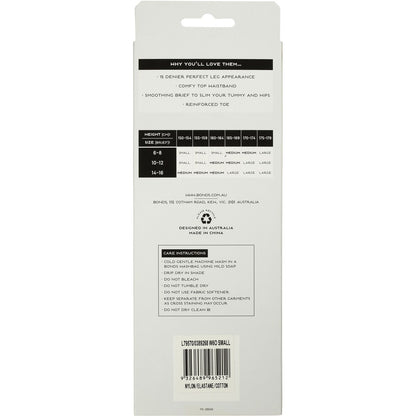 Bonds Comfy Tops Slimming Sheer Tights Black Sml Each