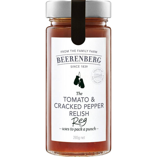 Beerenberg Relish Tomato & Cracked Pepper 265g