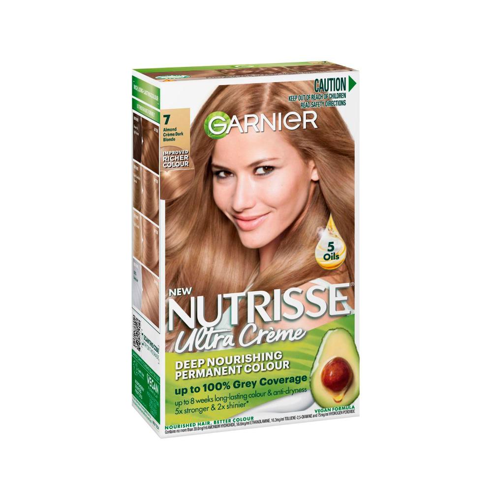 Garnier Nutrisse 7 Almond Cream Permanent Hair Colour - 1 pack