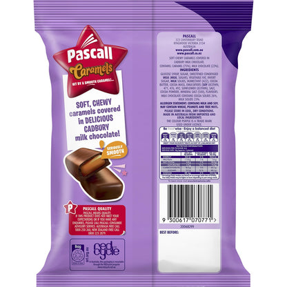 Cadbury Pascall Chocolate Caramels Lollies Snack & Share Bag 160g