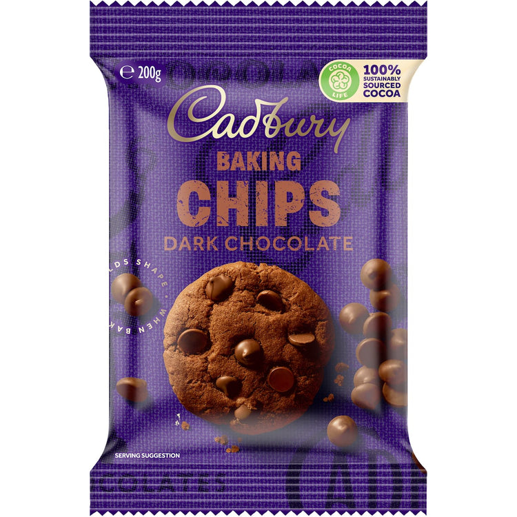 Cadbury Baking Dark Chocolate Chips 200g