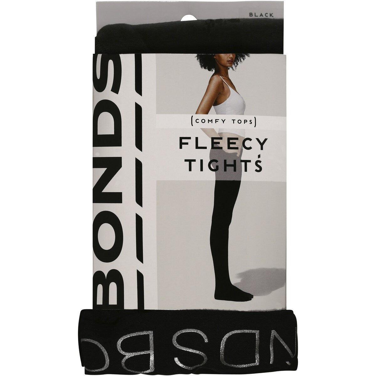 Bonds Comfy Tops Fleecy Tights Black Tl-xt Each