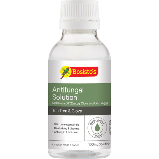 Bosistos Antifungal Solution Tea Tree & Clove 100ml