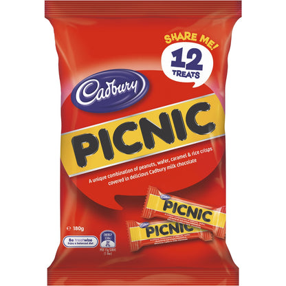 Cadbury Picnic Milk Chocolate Mini Bars 12 Pack