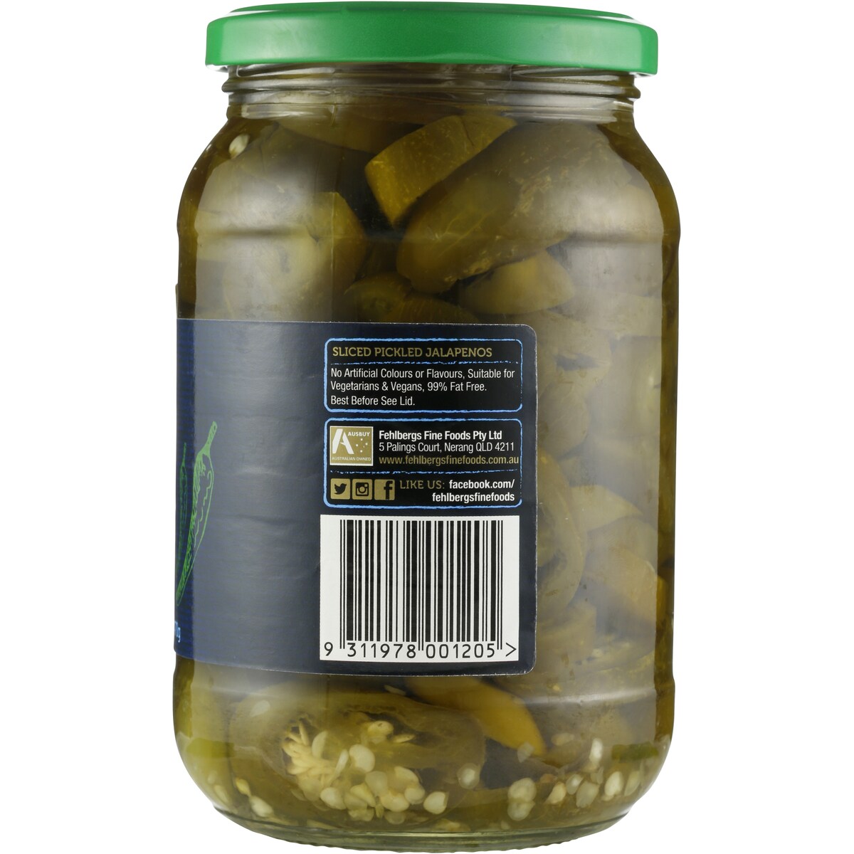 Fehlbergs Jalapenos Pickled 470g