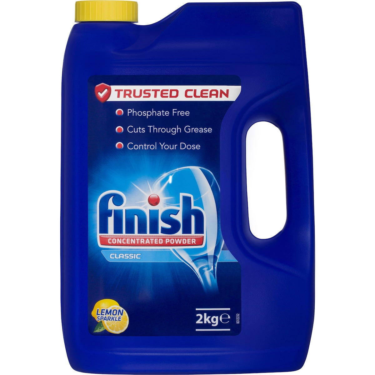 Finish Concentrated Lemon Sparkle Dishwashing Powder 2kg