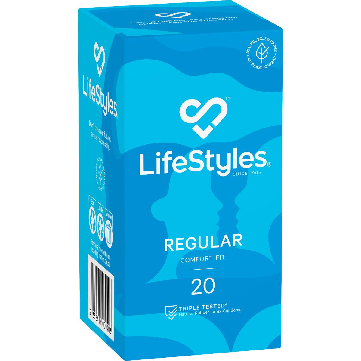 Lifestyles Condoms Regular 20 Pack