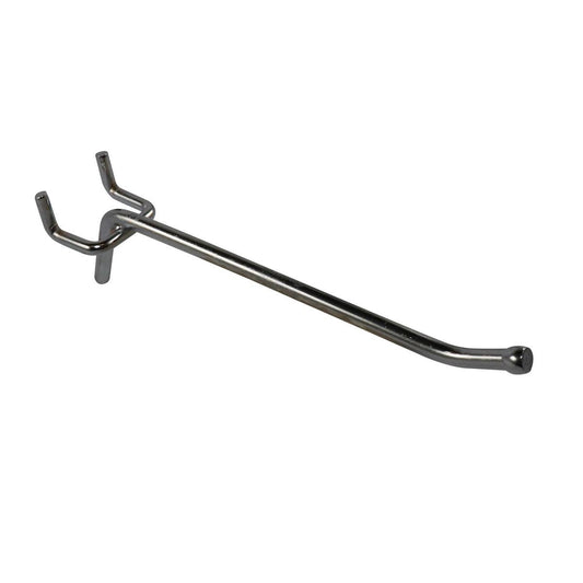 Everhang 100mm Pegboard Hooks 6 Pack - Silver - Zinc