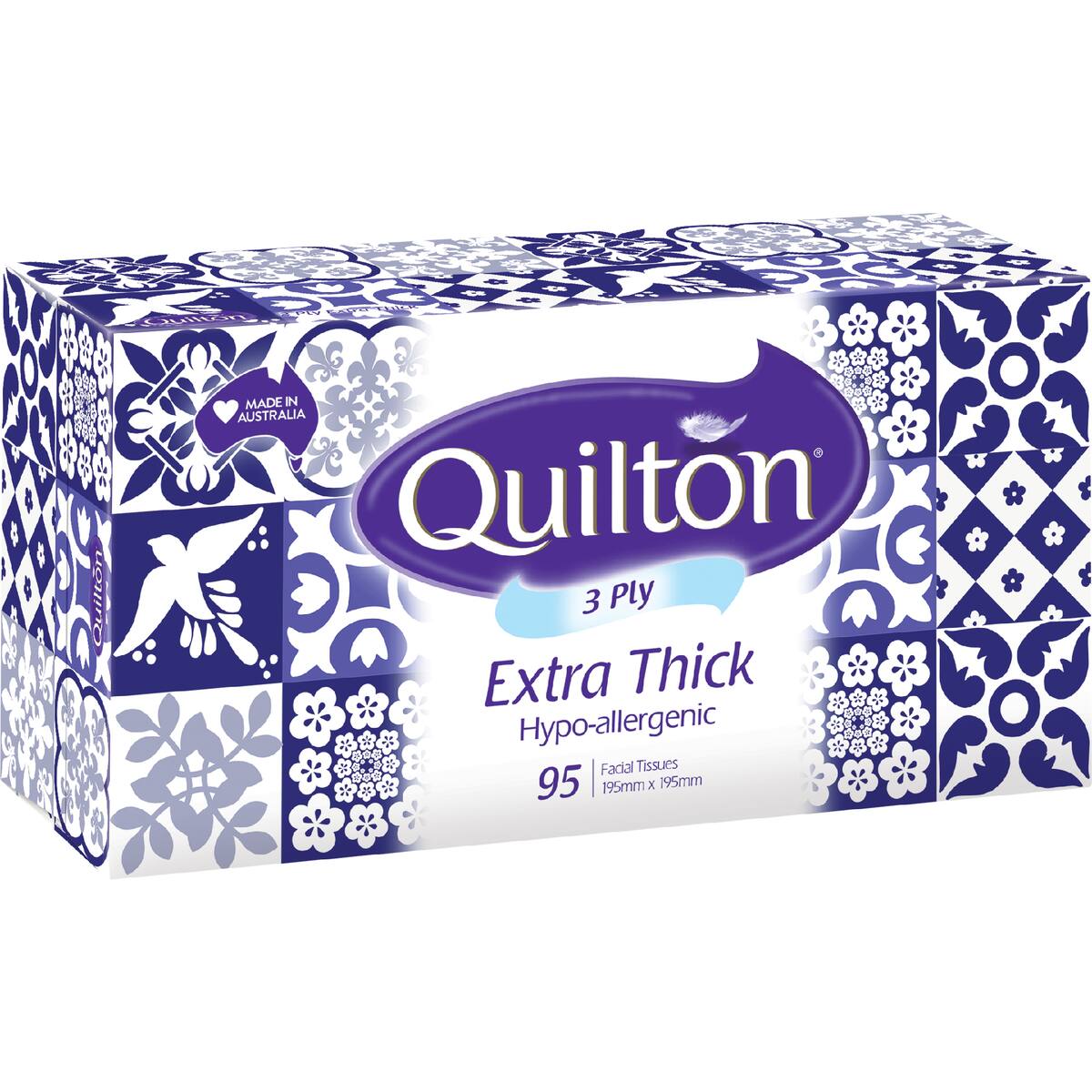 Quilton Facial Tissues Soft White 95 Pack