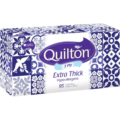 Quilton Facial Tissues Soft White 95 Pack