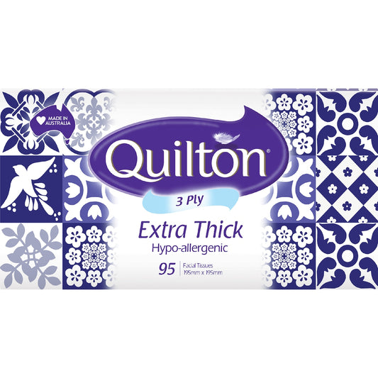 Quilton Facial Tissues Soft White 95 Pack