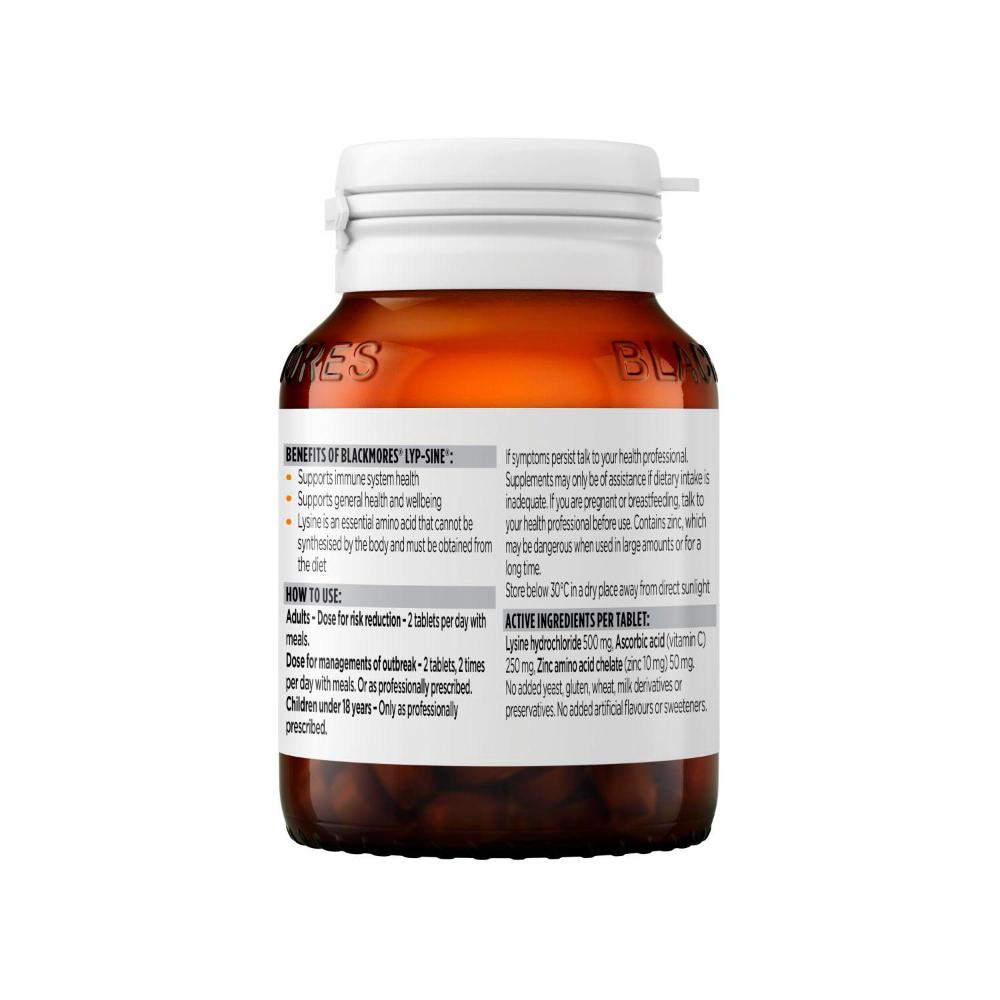 Blackmores Lyp-sine Cold Sore Relief Tablets - 30 pack