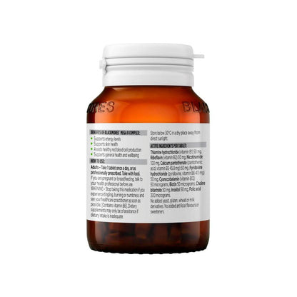 Blackmores Mega B Complex Energy Vitamin Tablets - 75 pack