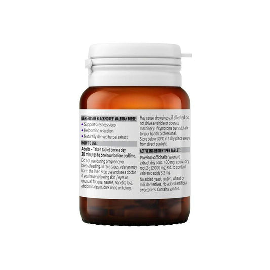 Blackmores Valerian Forte Sleep Support Tablets - 30 pack
