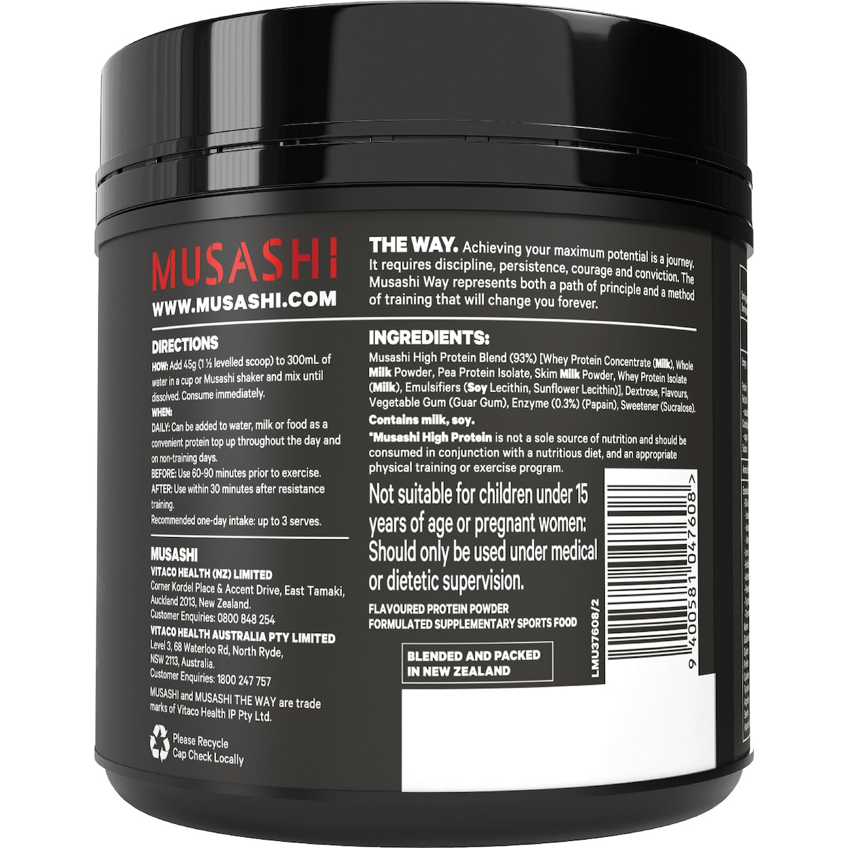 Musashi High Protein Vanilla 375g